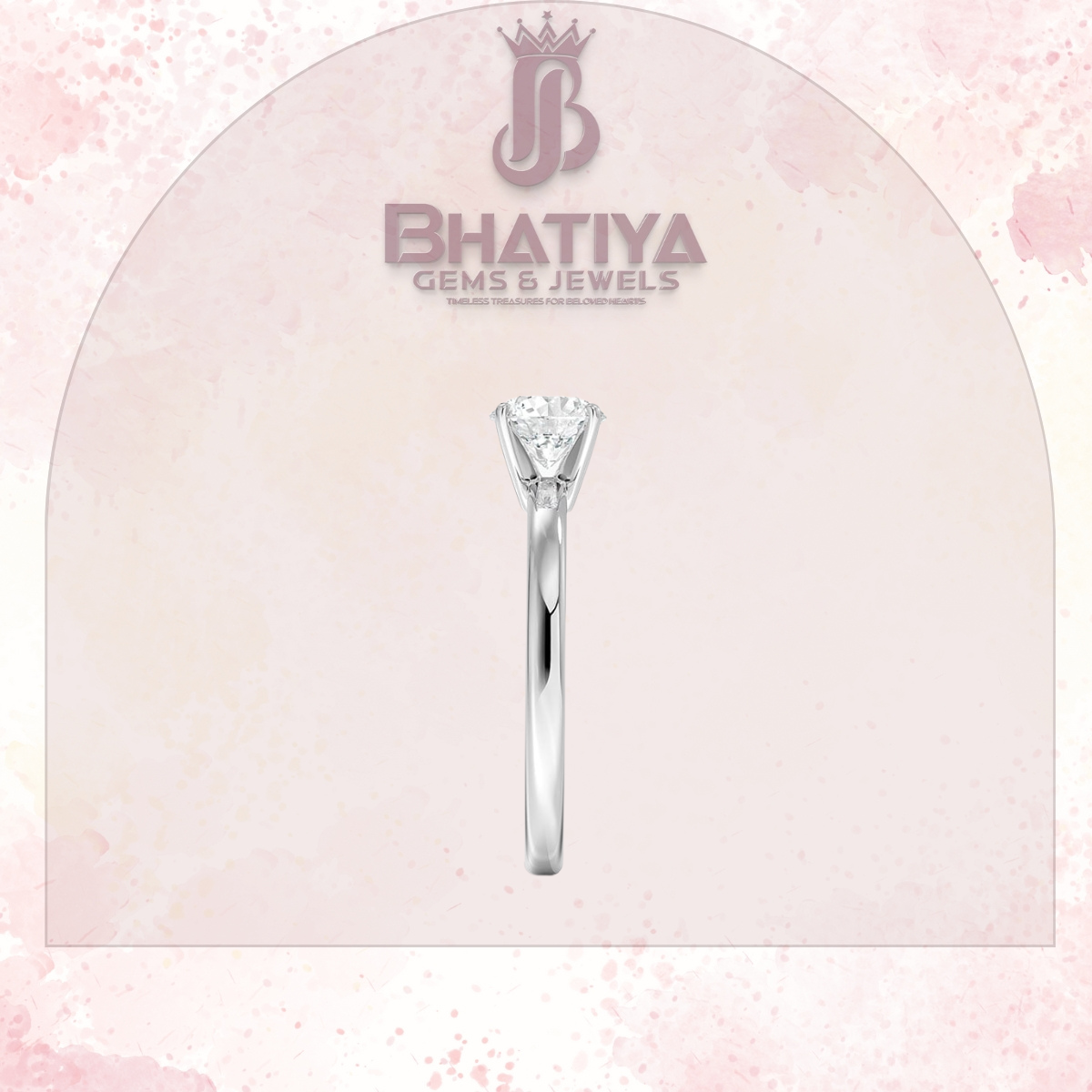 Elegant Diamond Solitaire Ring in 14K Gold with Comfort Fit Band – Timeless Piece for Engagements and Moissanite Diamond