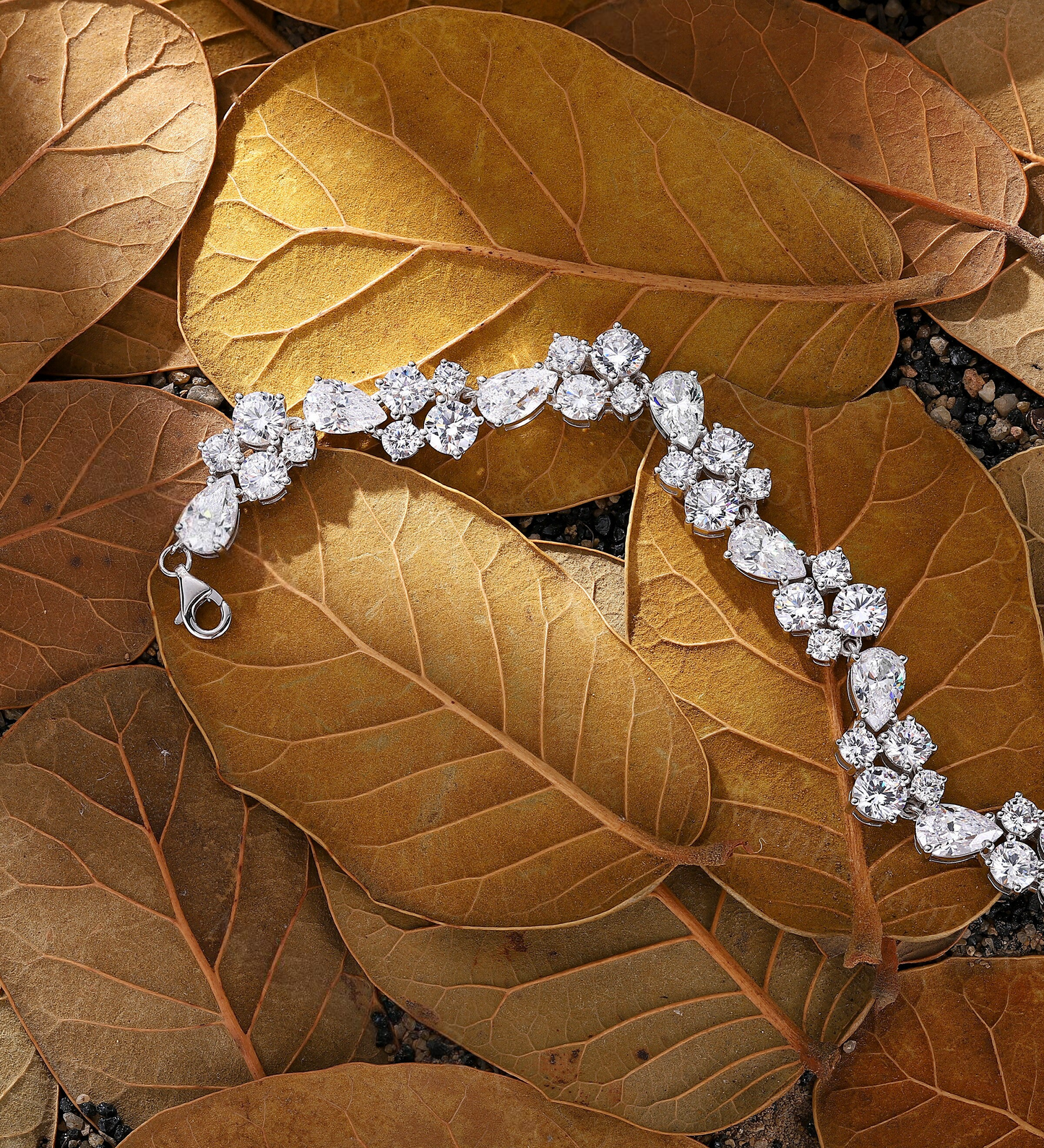 Sparkling Tennis Bridal Bracelet - Lab Grown Diamond 14K Gold Charm Bridal Jewelry - Stunning Birthday Gift