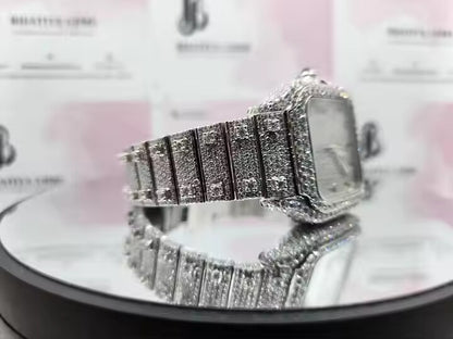 Customized VVS D Moissanite Automatic Movement Moissanite Diamonds Iced Out Timepiece for Men and Women