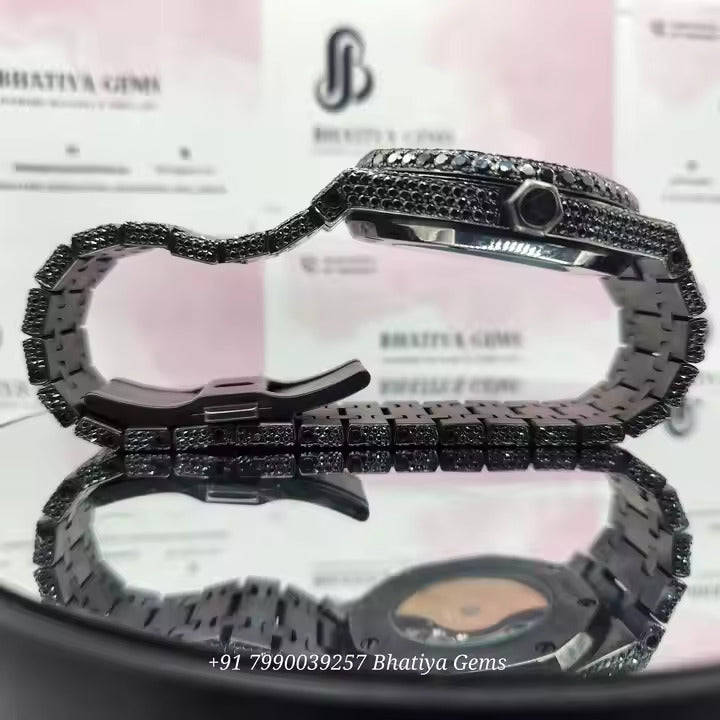 Branded Iced Out Moissanite Watch Hip Hop Iced Out Watch for Men Stainless Steel Watch at Wholesales Price