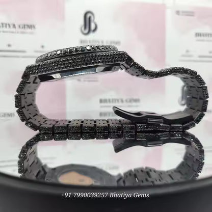 Branded Iced Out Moissanite Watch Hip Hop Iced Out Watch for Men Stainless Steel Watch at Wholesales Price