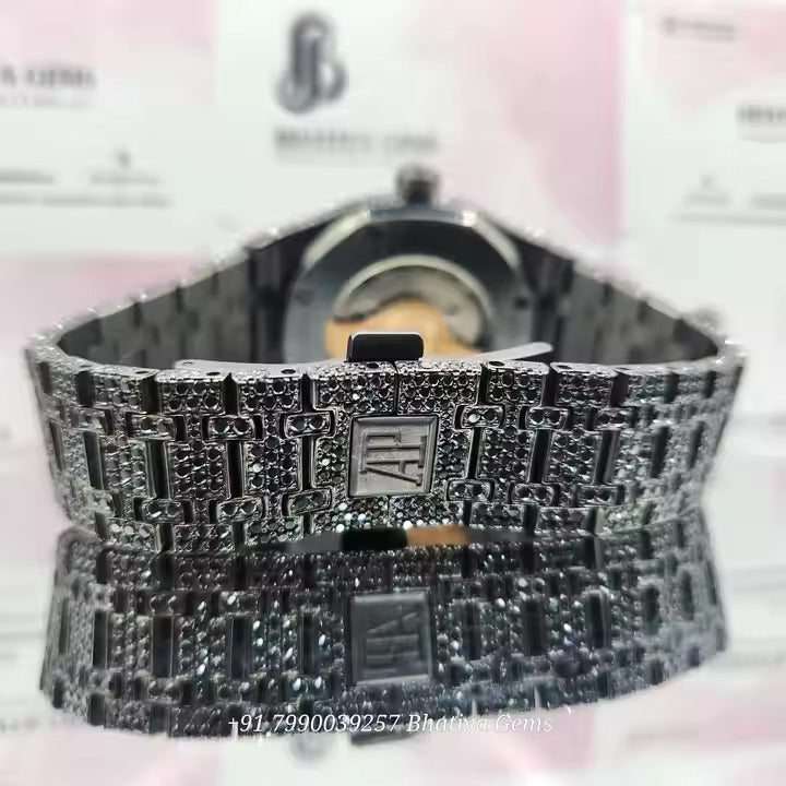 Branded Iced Out Moissanite Watch Hip Hop Iced Out Watch for Men Stainless Steel Watch at Wholesales Price