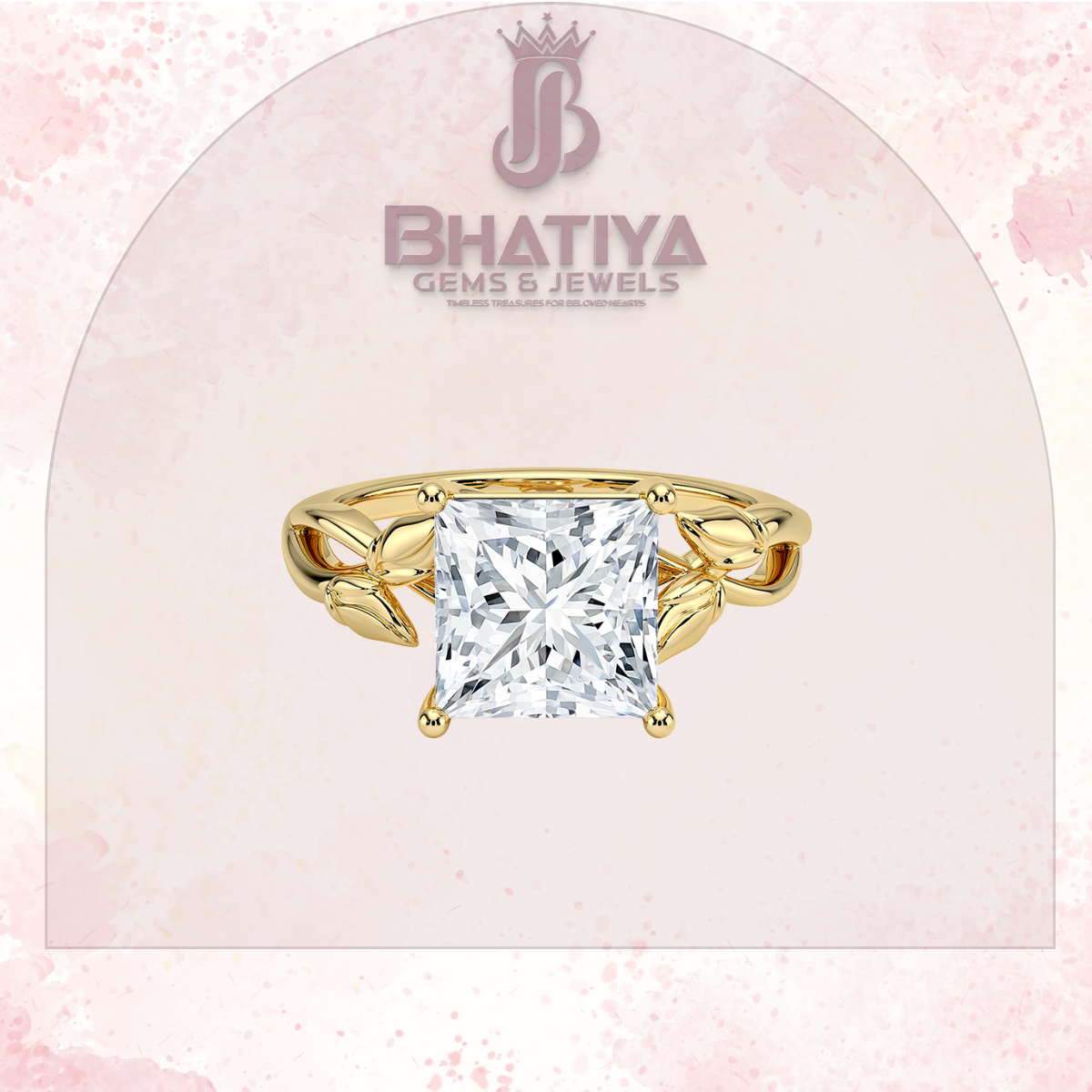 Budding Willow Solitaire Engagement Ring – 14K White Gold | Brilliant Earth Style