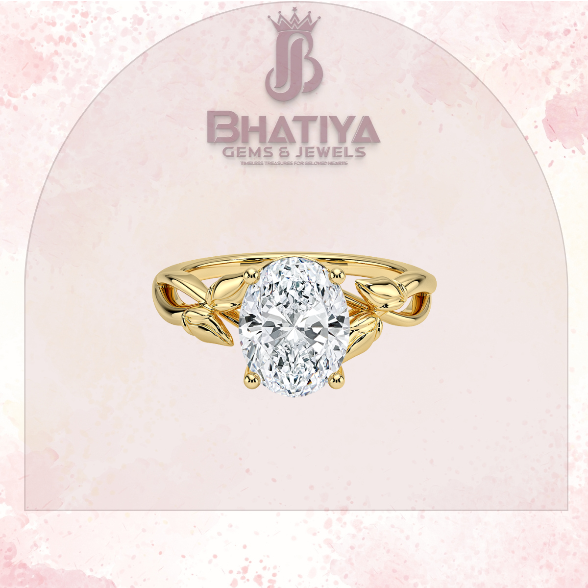 Budding Willow Solitaire Engagement Ring – 14K White Gold | Brilliant Earth Style