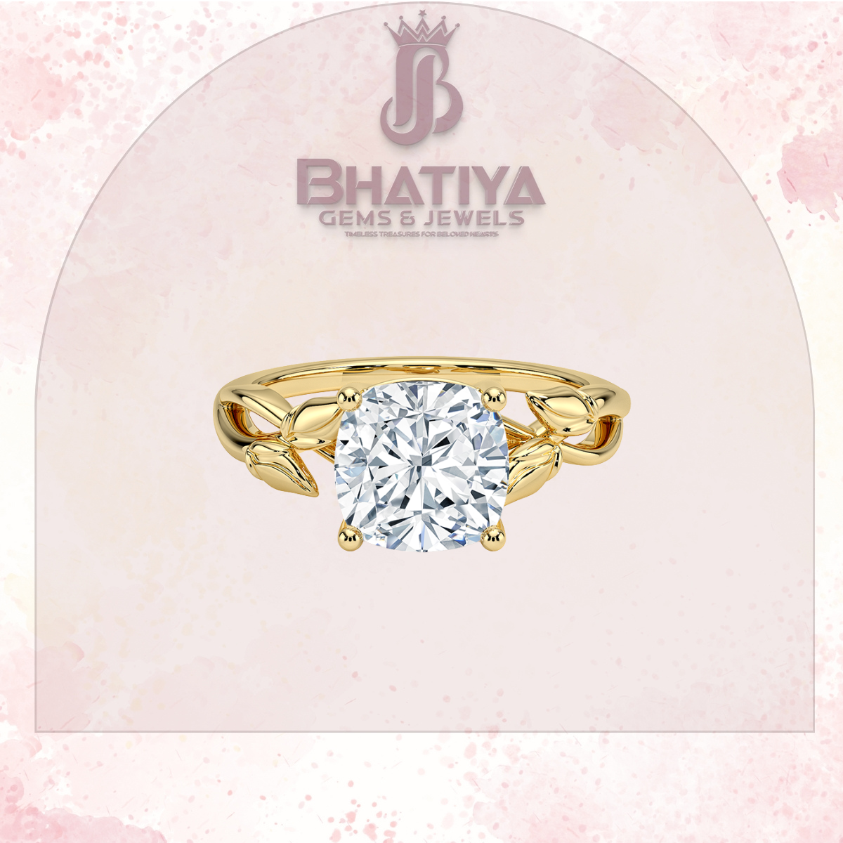 Budding Willow Solitaire Engagement Ring – 14K White Gold | Brilliant Earth Style