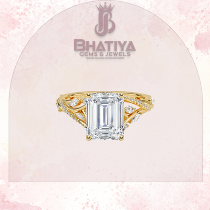 Begonia Vine Diamond Ring – Elegant Floral-Inspired Fine Jewelry Floral Touch of Luxury.