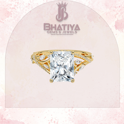 Begonia Vine Diamond Ring – Elegant Floral-Inspired Fine Jewelry Floral Touch of Luxury.