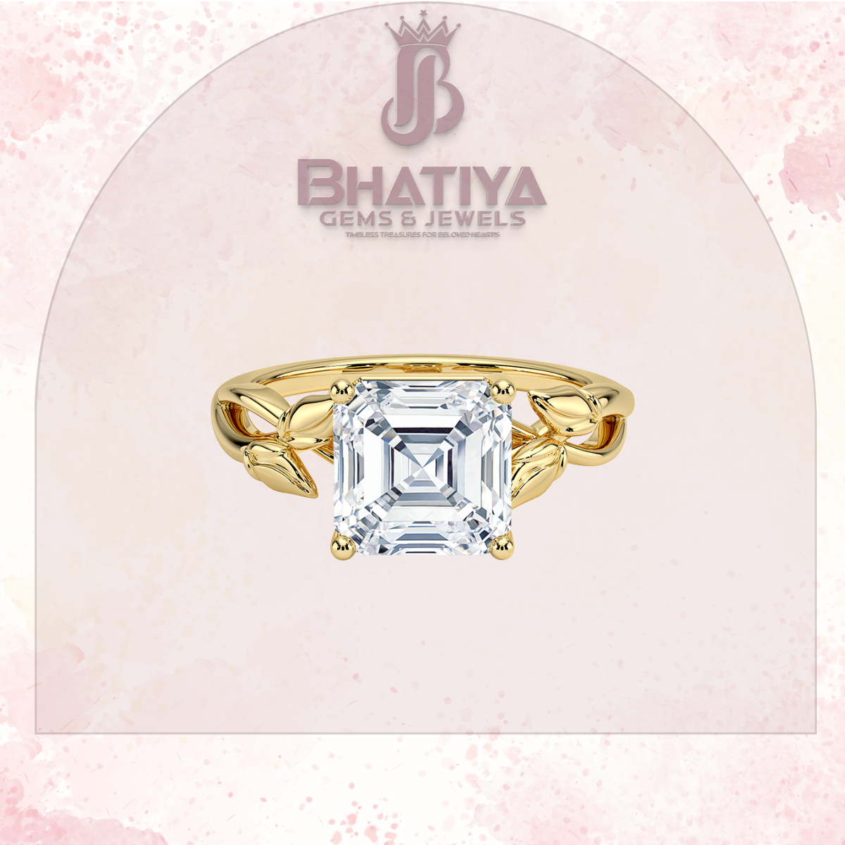 Budding Willow Solitaire Engagement Ring – 14K White Gold | Brilliant Earth Style