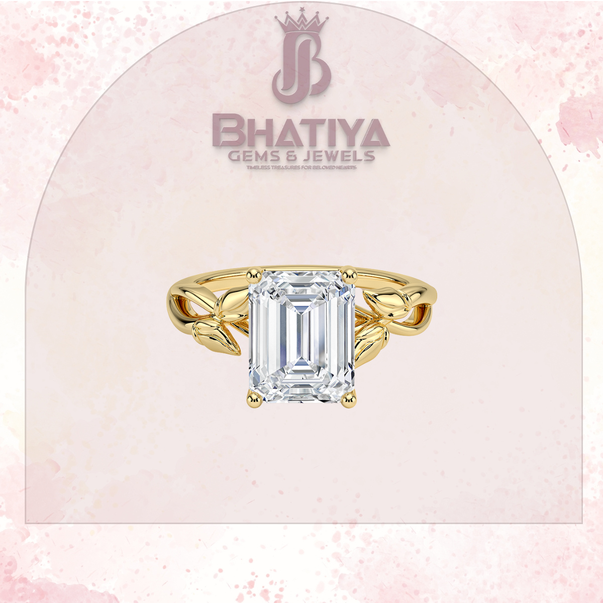 Budding Willow Solitaire Engagement Ring – 14K White Gold | Brilliant Earth Style