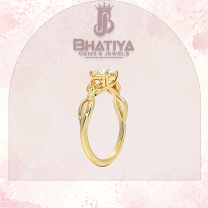 Budding Willow Solitaire Engagement Ring – 14K White Gold | Brilliant Earth Style