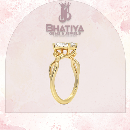 Budding Willow Solitaire Engagement Ring – 14K White Gold | Brilliant Earth Style