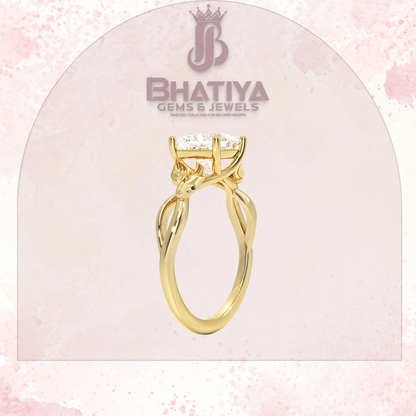 Budding Willow Solitaire Engagement Ring – 14K White Gold | Brilliant Earth Style