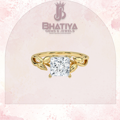 Budding Willow Solitaire Engagement Ring – 14K White Gold | Brilliant Earth Style