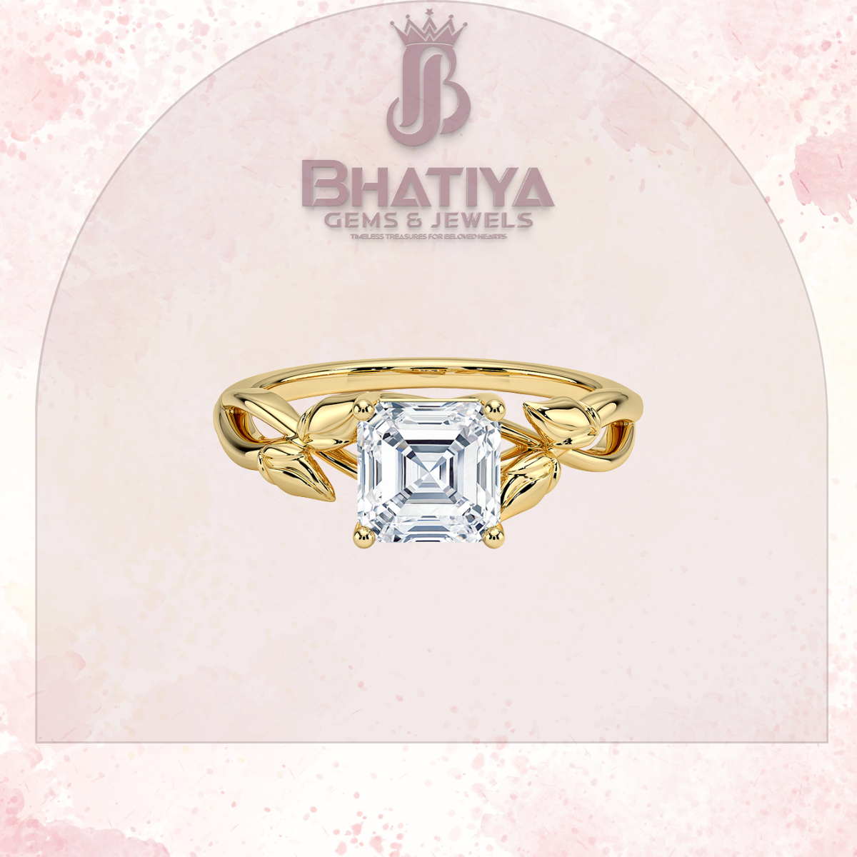 Budding Willow Solitaire Engagement Ring – 14K White Gold | Brilliant Earth Style