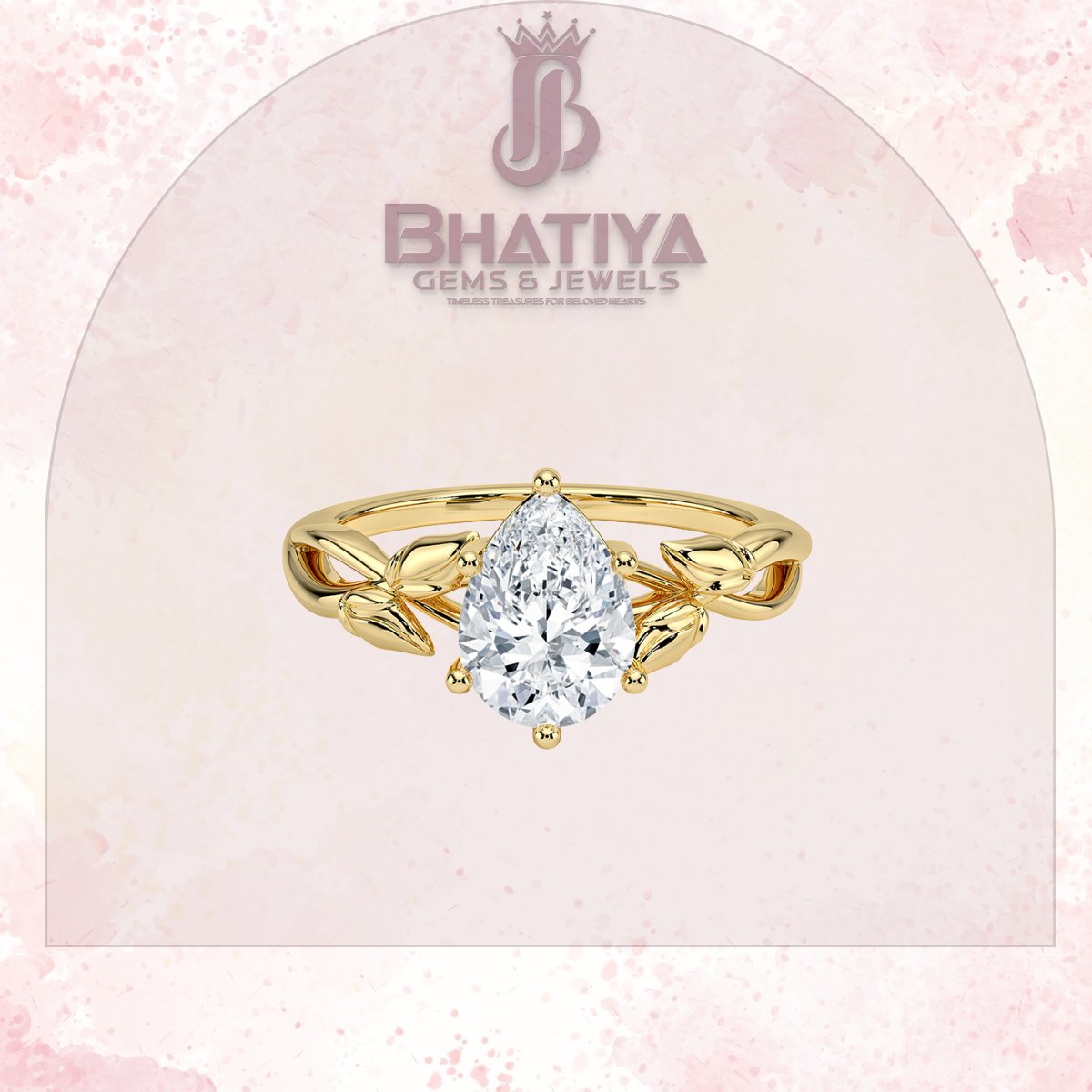 Budding Willow Solitaire Engagement Ring – 14K White Gold | Brilliant Earth Style