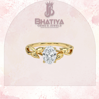 Budding Willow Solitaire Engagement Ring – 14K White Gold | Brilliant Earth Style