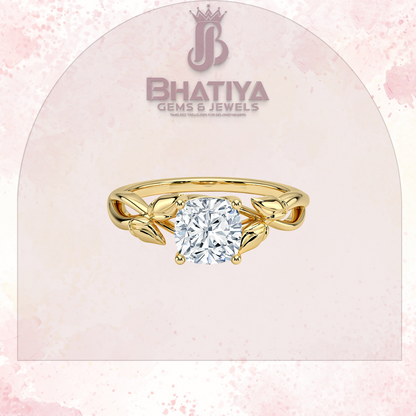 Budding Willow Solitaire Engagement Ring – 14K White Gold | Brilliant Earth Style