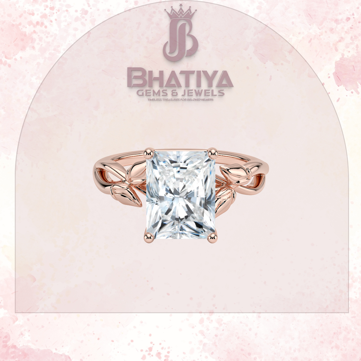 Budding Willow Solitaire Engagement Ring – 14K White Gold | Brilliant Earth Style