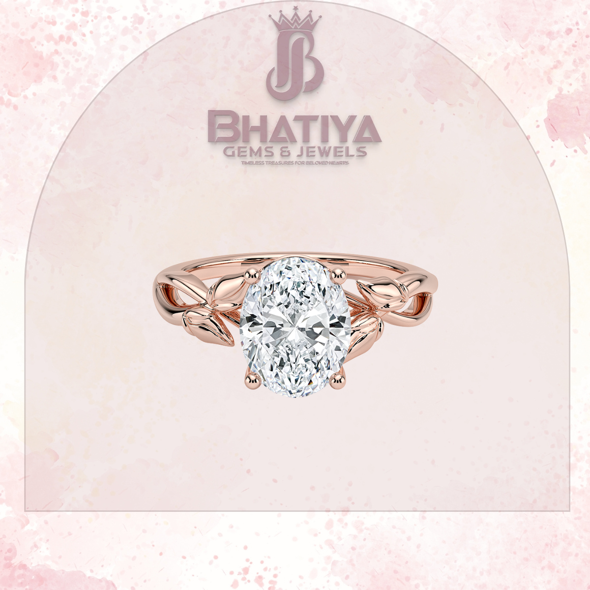 Budding Willow Solitaire Engagement Ring – 14K White Gold | Brilliant Earth Style