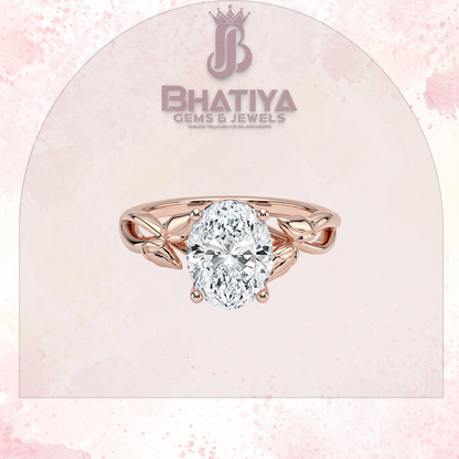 Budding Willow Solitaire Engagement Ring – 14K White Gold | Brilliant Earth Style