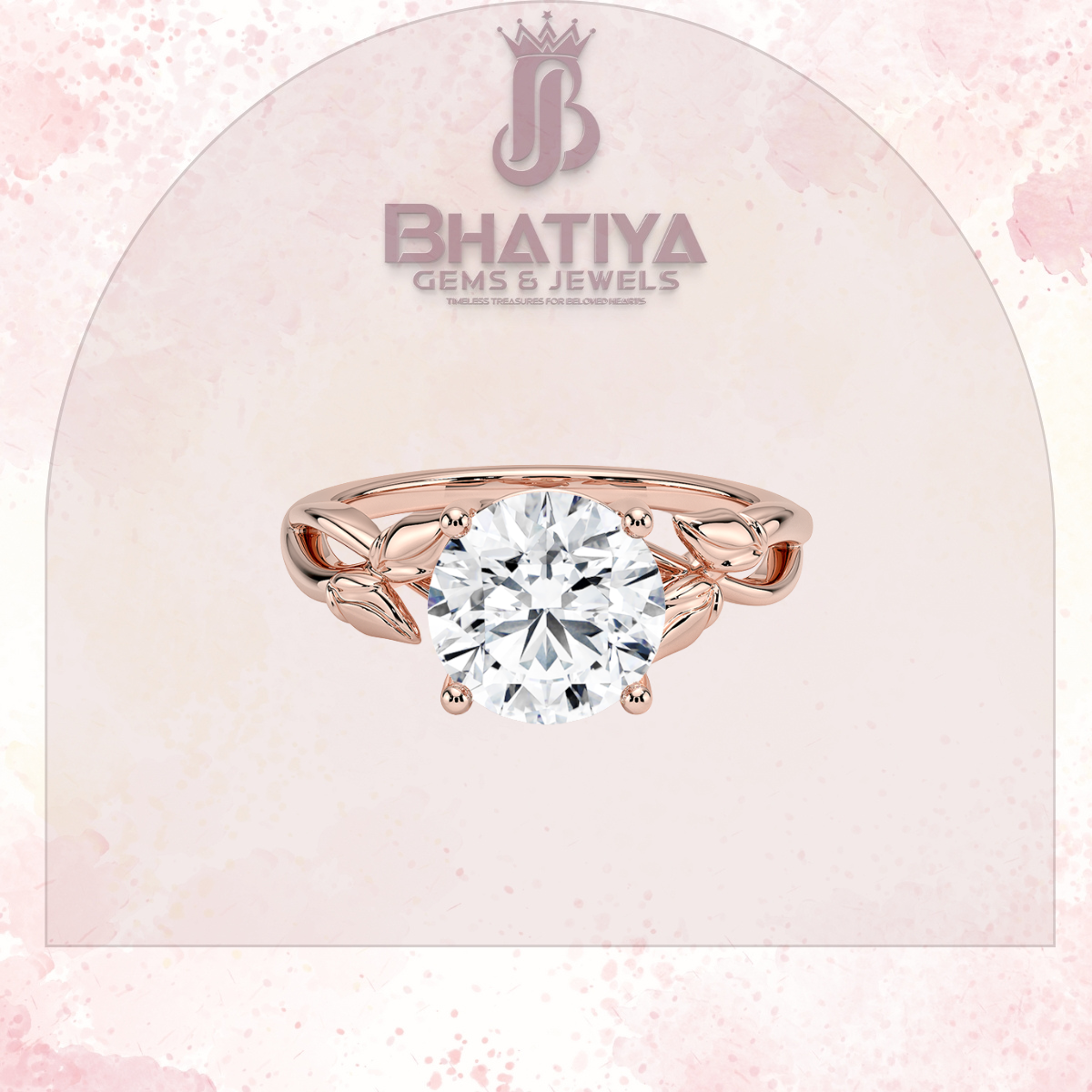 Budding Willow Solitaire Engagement Ring – 14K White Gold | Brilliant Earth Style