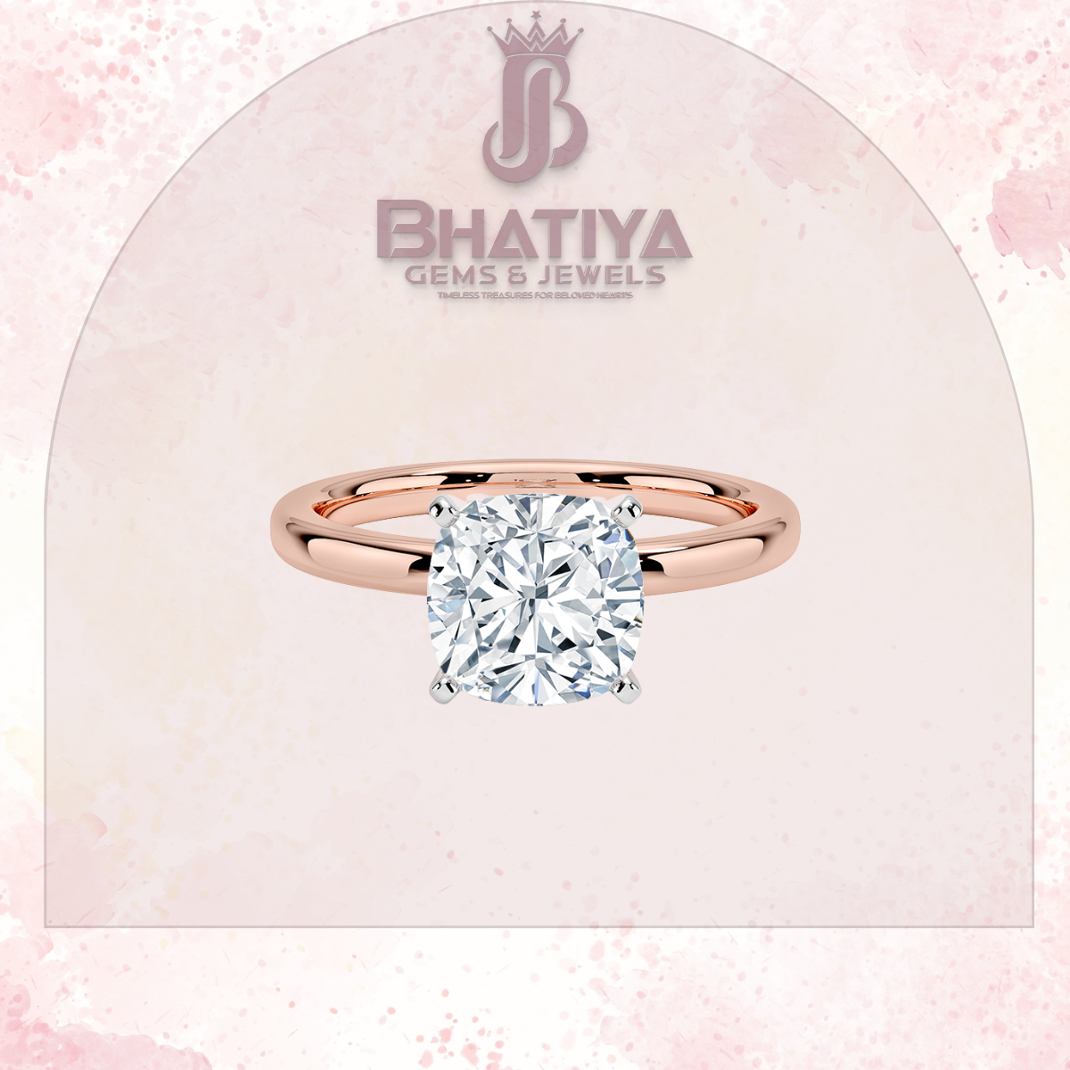 Elegant Diamond Solitaire Ring in 14K Gold with Comfort Fit Band – Timeless Piece for Engagements and Moissanite Diamond