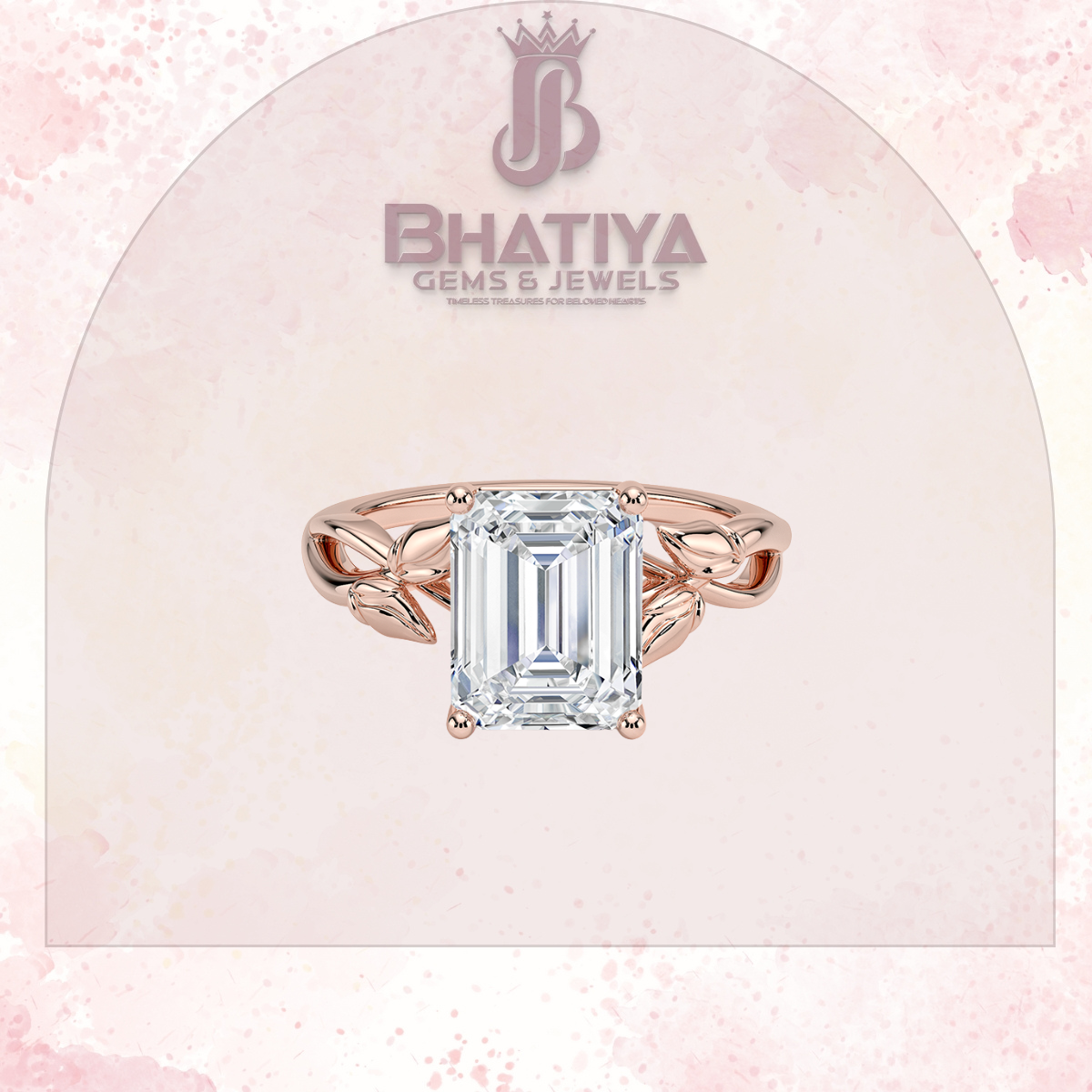 Budding Willow Solitaire Engagement Ring – 14K White Gold | Brilliant Earth Style