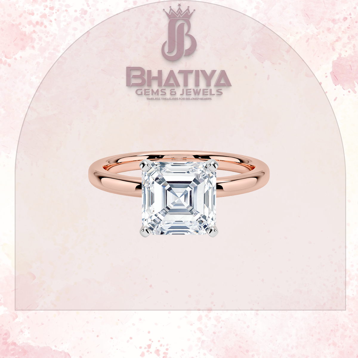 Elegant Diamond Solitaire Ring in 14K Gold with Comfort Fit Band – Timeless Piece for Engagements and Moissanite Diamond