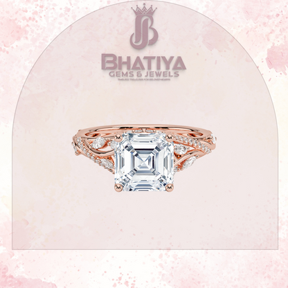 Begonia Vine Diamond Ring – Elegant Floral-Inspired Fine Jewelry Floral Touch of Luxury.