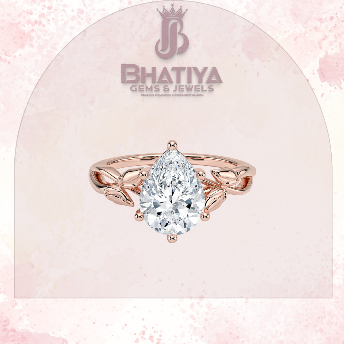 Budding Willow Solitaire Engagement Ring – 14K White Gold | Brilliant Earth Style