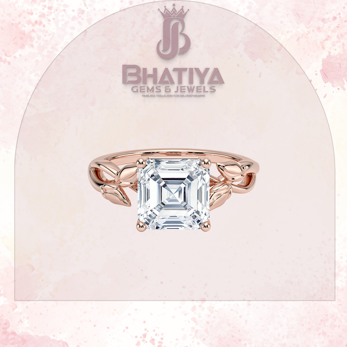 Budding Willow Solitaire Engagement Ring – 14K White Gold | Brilliant Earth Style