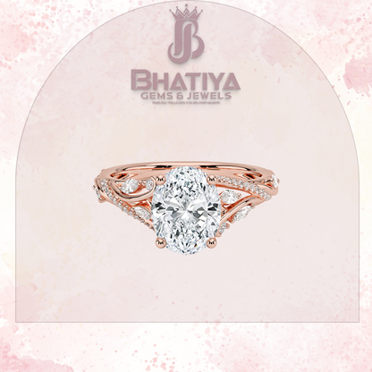 Begonia Vine Diamond Ring – Elegant Floral-Inspired Fine Jewelry Floral Touch of Luxury.