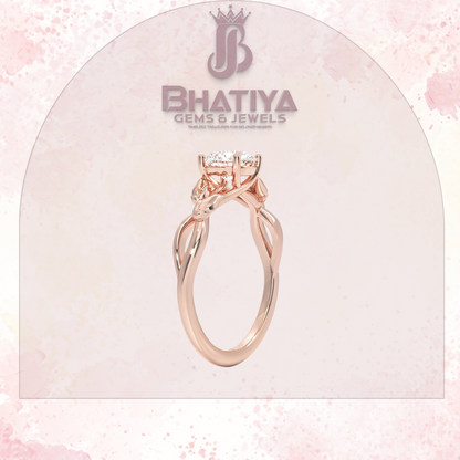 Budding Willow Solitaire Engagement Ring – 14K White Gold | Brilliant Earth Style