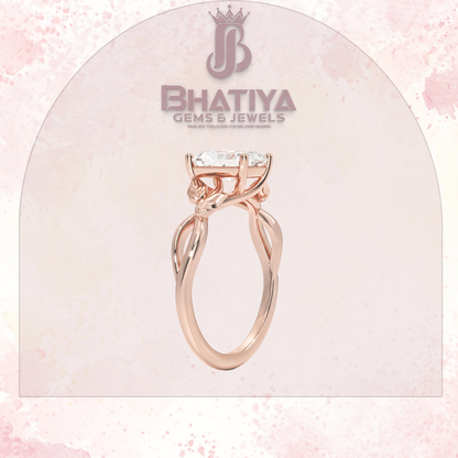 Budding Willow Solitaire Engagement Ring – 14K White Gold | Brilliant Earth Style