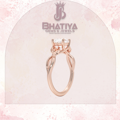 Budding Willow Solitaire Engagement Ring – 14K White Gold | Brilliant Earth Style