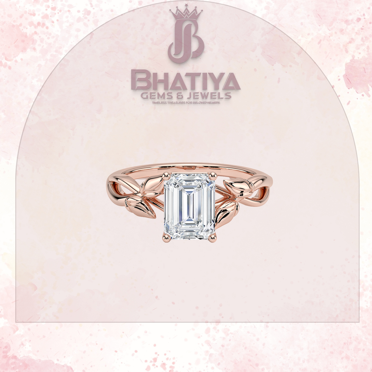 Budding Willow Solitaire Engagement Ring – 14K White Gold | Brilliant Earth Style