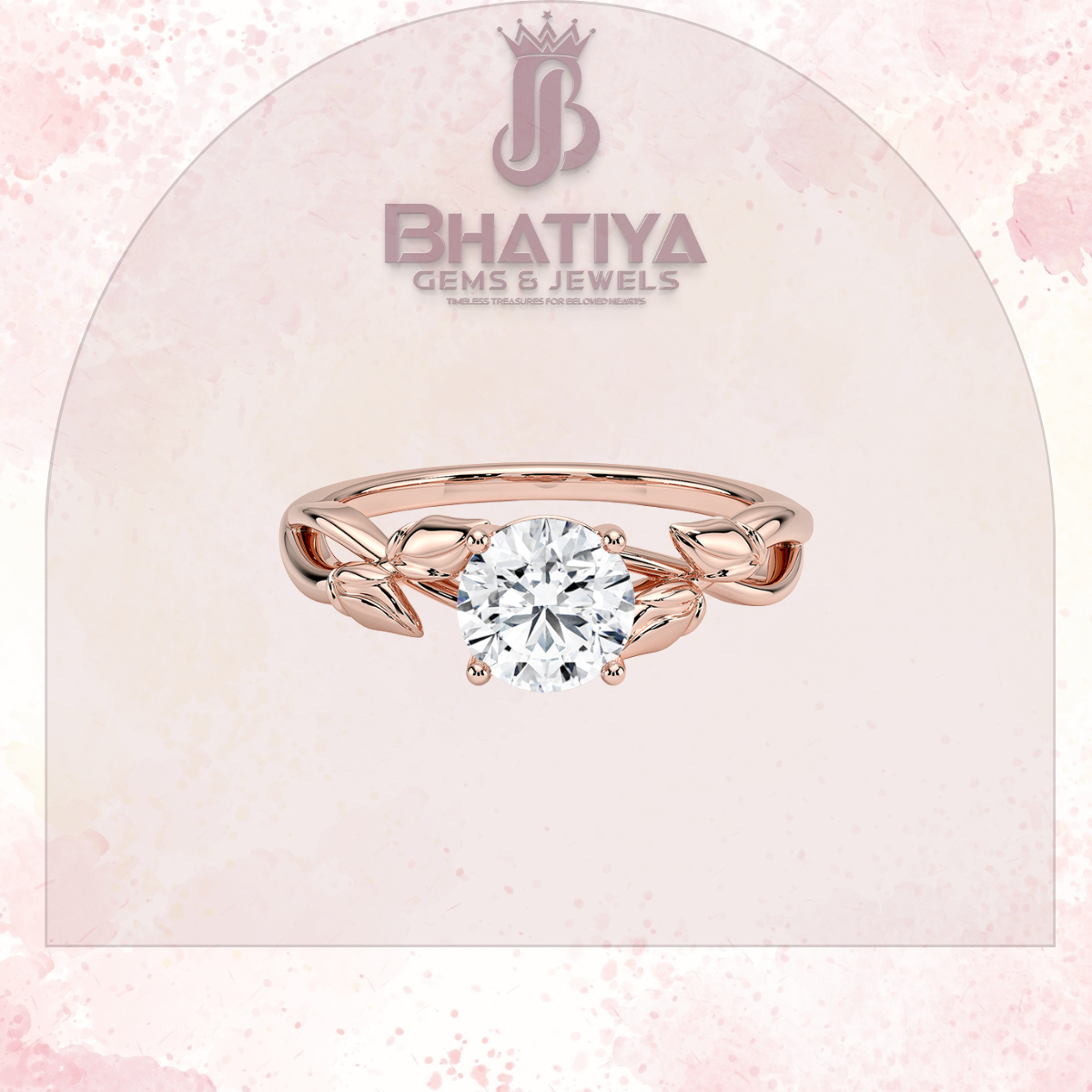 Budding Willow Solitaire Engagement Ring – 14K White Gold | Brilliant Earth Style