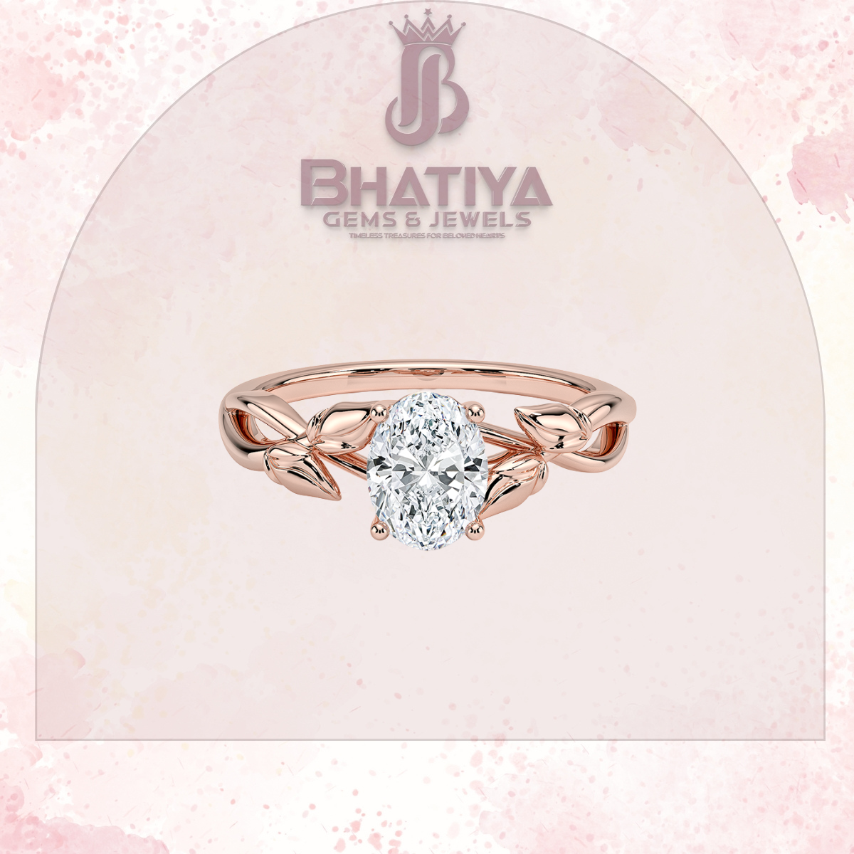 Budding Willow Solitaire Engagement Ring – 14K White Gold | Brilliant Earth Style