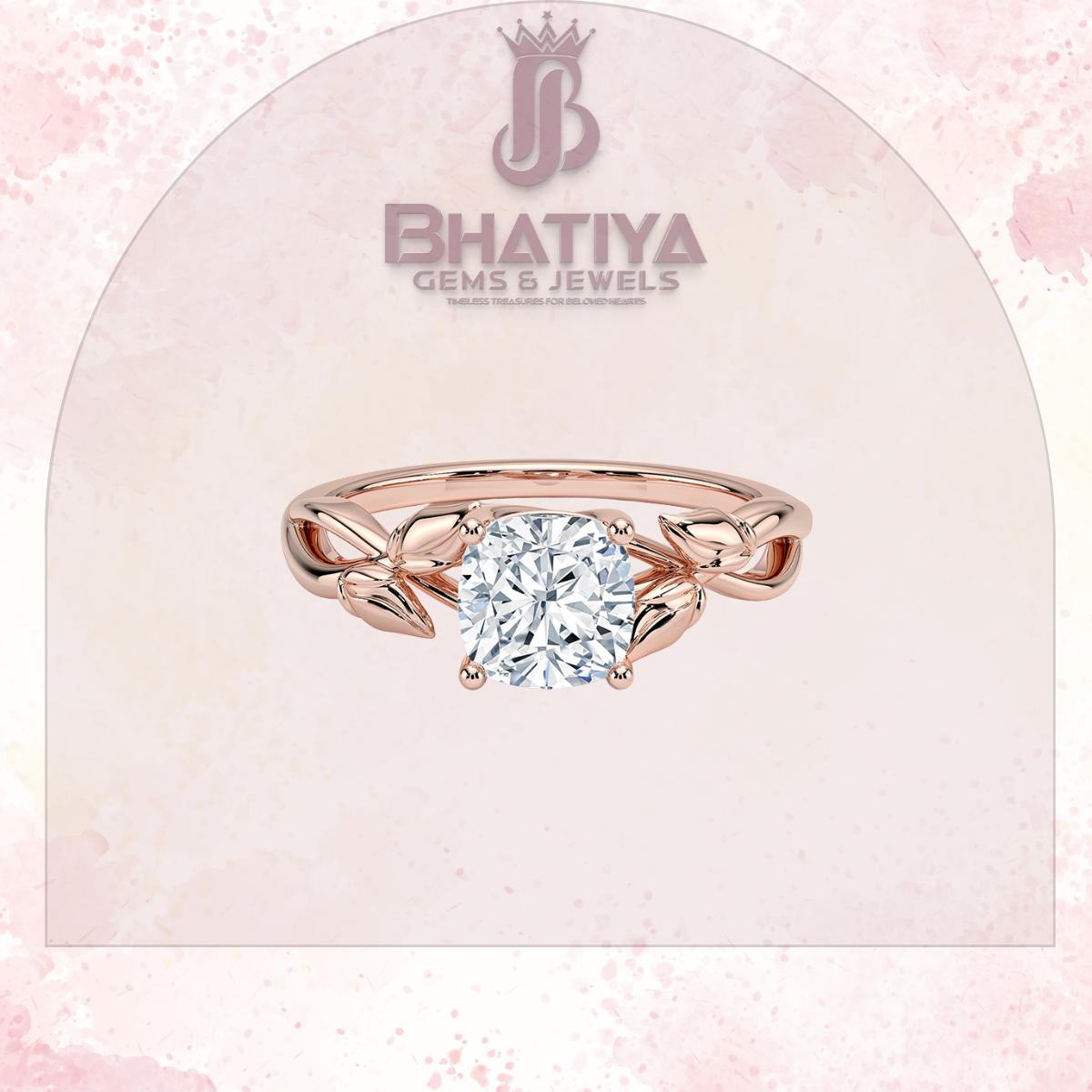 Budding Willow Solitaire Engagement Ring – 14K White Gold | Brilliant Earth Style