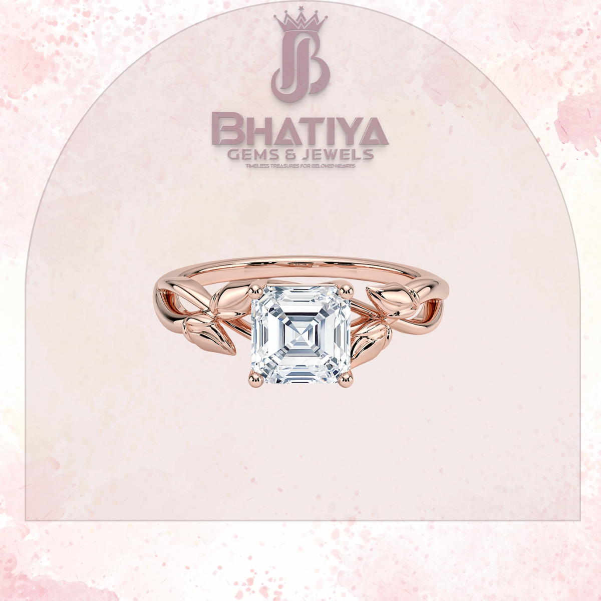Budding Willow Solitaire Engagement Ring – 14K White Gold | Brilliant Earth Style