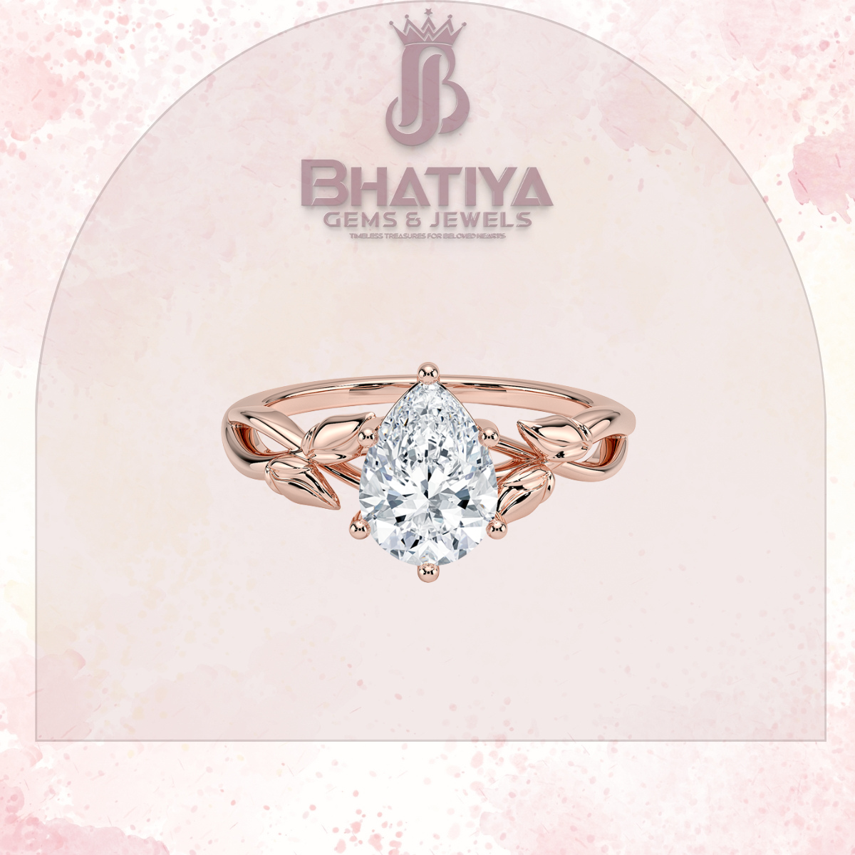 Budding Willow Solitaire Engagement Ring – 14K White Gold | Brilliant Earth Style