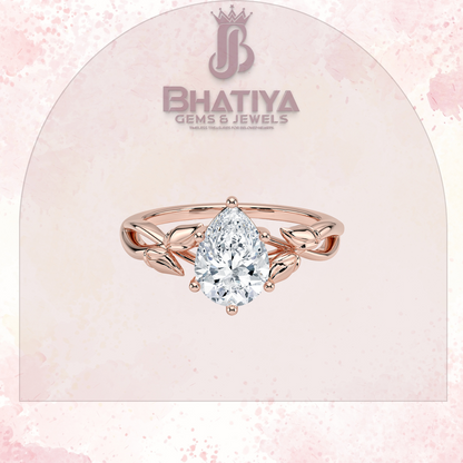 Budding Willow Solitaire Engagement Ring – 14K White Gold | Brilliant Earth Style