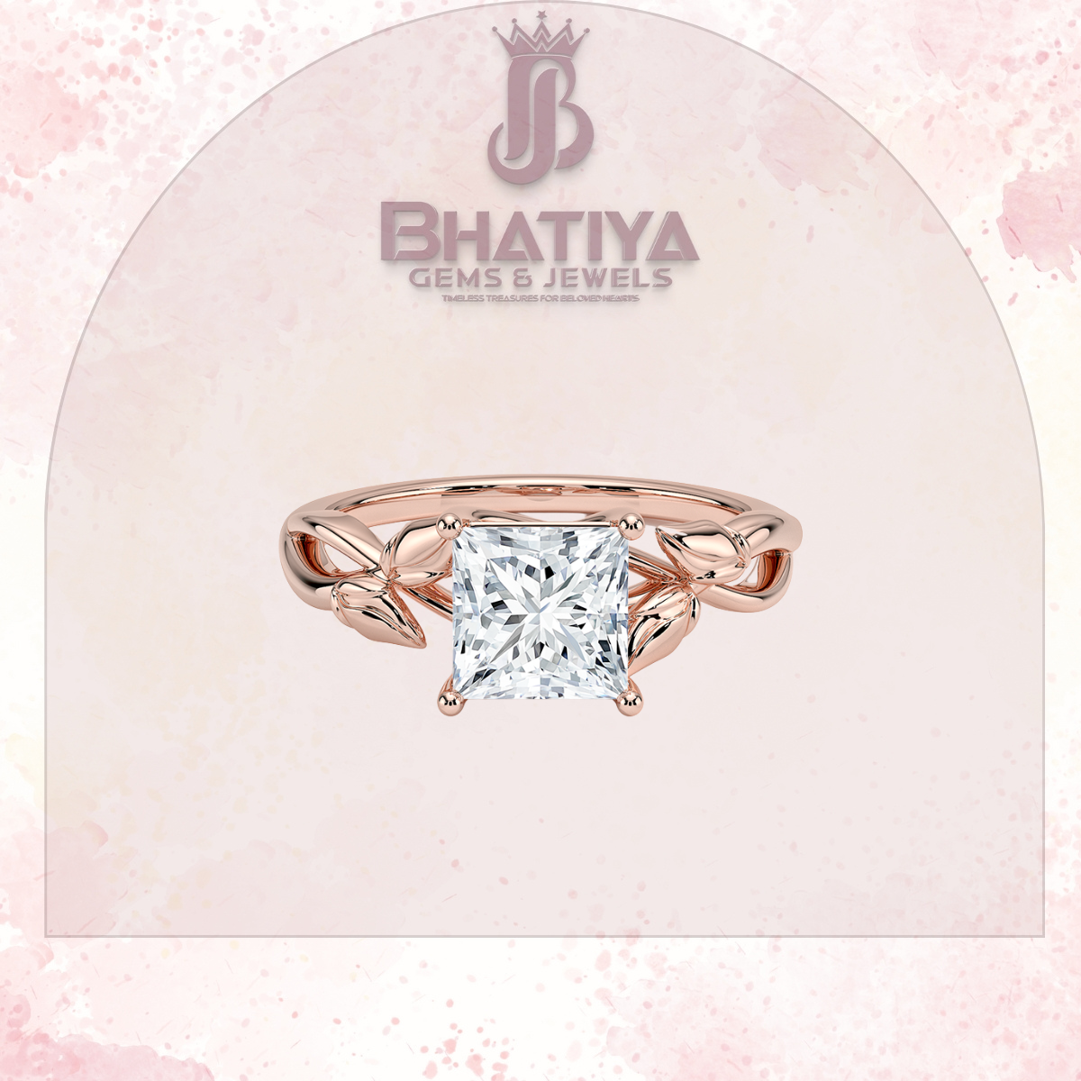 Budding Willow Solitaire Engagement Ring – 14K White Gold | Brilliant Earth Style