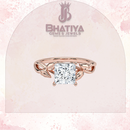 Budding Willow Solitaire Engagement Ring – 14K White Gold | Brilliant Earth Style
