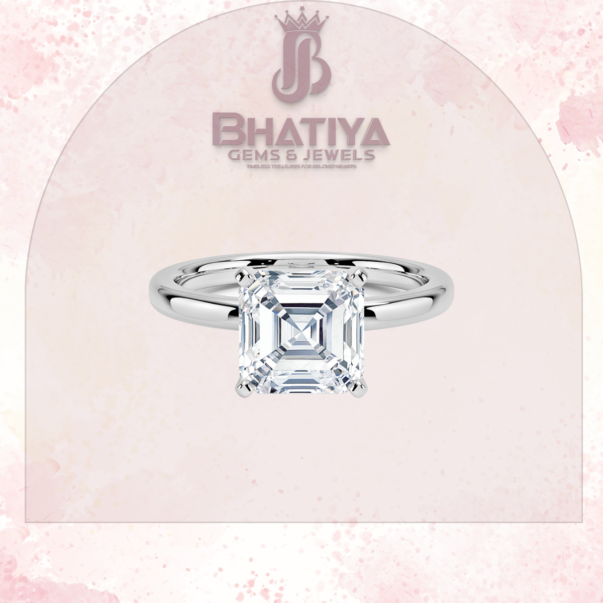 Elegant Diamond Solitaire Ring in 14K Gold with Comfort Fit Band – Timeless Piece for Engagements and Moissanite Diamond
