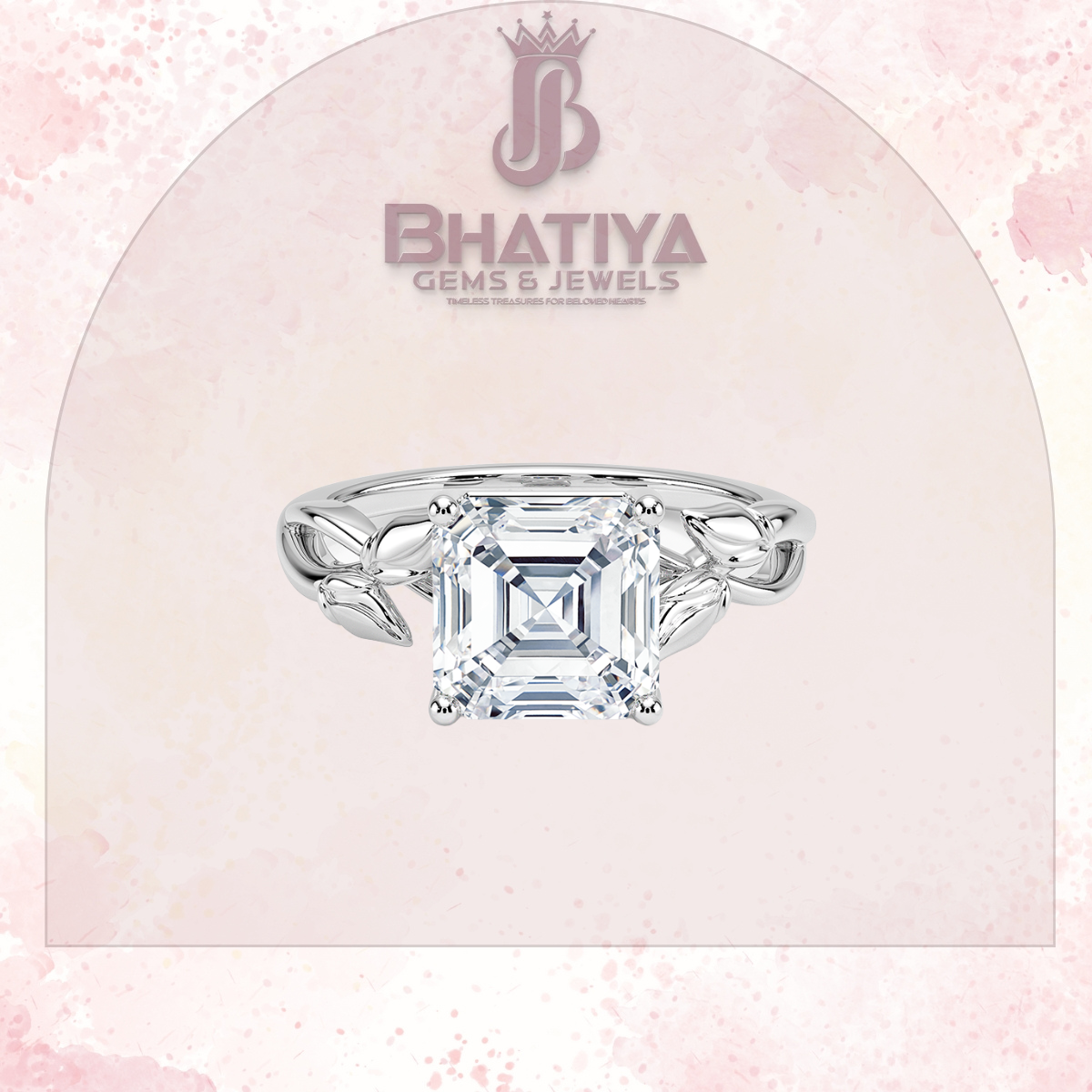 Budding Willow Solitaire Engagement Ring – 14K White Gold | Brilliant Earth Style