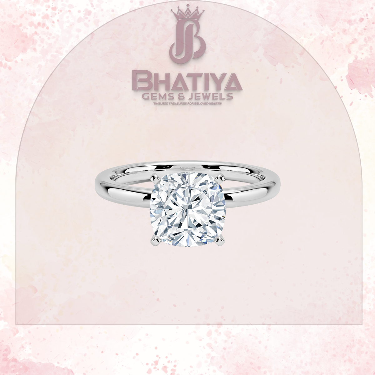 Elegant Diamond Solitaire Ring in 14K Gold with Comfort Fit Band – Timeless Piece for Engagements and Moissanite Diamond