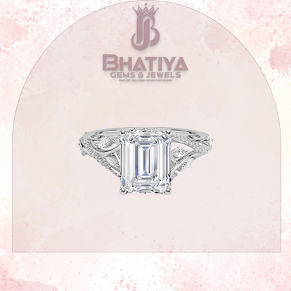 Begonia Vine Diamond Ring – Elegant Floral-Inspired Fine Jewelry Floral Touch of Luxury.