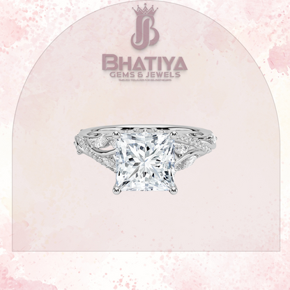 Begonia Vine Diamond Ring – Elegant Floral-Inspired Fine Jewelry Floral Touch of Luxury.