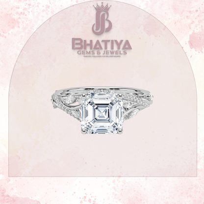 Begonia Vine Diamond Ring – Elegant Floral-Inspired Fine Jewelry Floral Touch of Luxury.